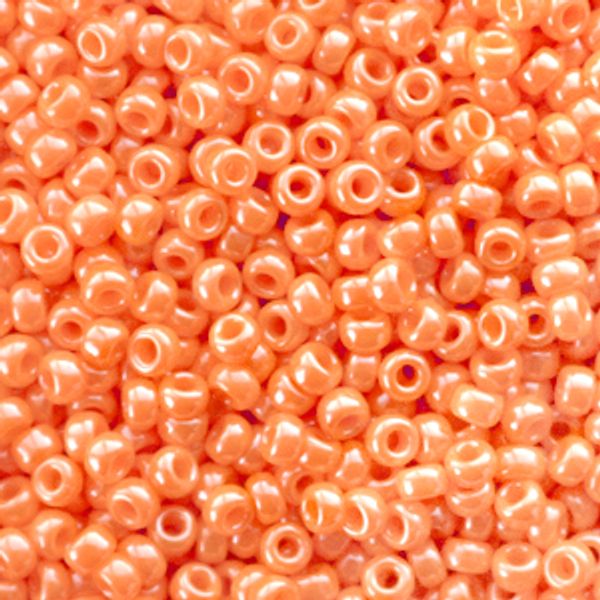 Miyuki perler - Opaque Luster Light Orange- 11/0 