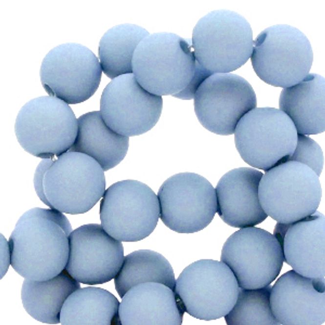 Hovedbilde Acryl perler 6mm Carolina Blue