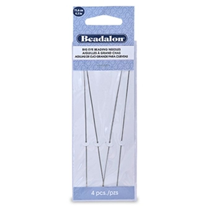 Hovedbilde 4 pk Beadalon Big Eye Perlenål - 11,6 cm