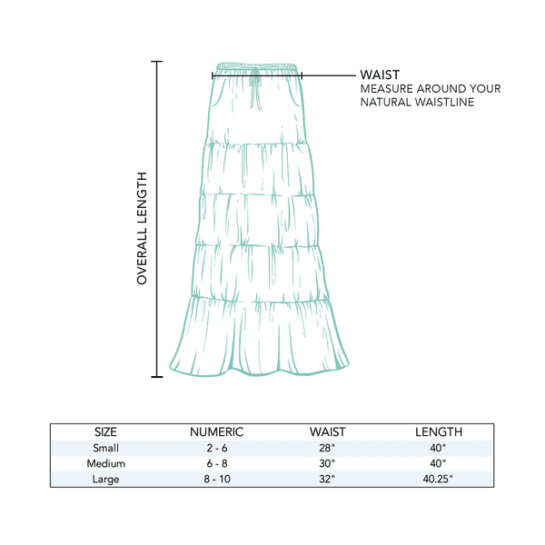 "Shipwrecked" Maxi Skirt - Khaki