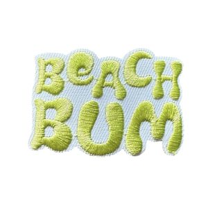 Hovedbilde Beach Bum Tekst Patch