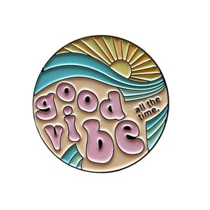 Hovedbilde "Good Vibe all the time " Emalje Pin