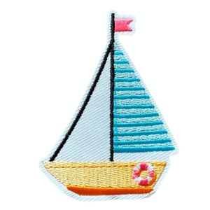 Hovedbilde "Seilb&aring;t" Pastellfarget patch 