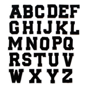 Hovedbilde "Chenille" Patch Bokstaver - Sort 